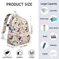 thumbnail image 6 of Dachshund and Flower Backpack for School,Cute School Bag,Schoolbag with Adjustable Shoulder Straps & Padded Back,13.4"x11"x4.7", 6 of 6