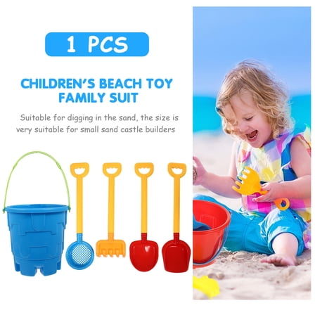 LOLIPPYY 1Set Assorted Color Beach Pail and Shovel Set Durable Sand Playthings for Outdoor Use