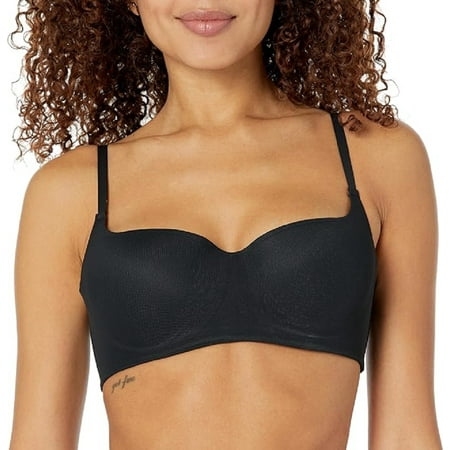Steve Madden Womens Mesh Balconette Bra  Black  34D