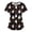 Black(Pumpkin Ghost), variant on Halloween Womens Scrubs Tops V Neck Plus Size Scrubs Tops Halloween Pumpkin Nurse Scrubs Stretchy Summer Holiday Short Sleeve Trendy Uniform Workwear With Pockets Orange M