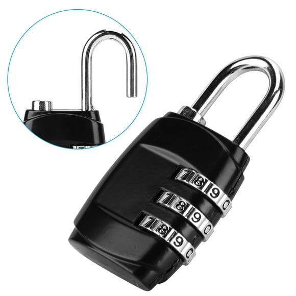 Qiilu Digit Padlock, Dial Padlock,Digit Combination Password Lock Padlock for Travel Luggage Suitcase Locker Drawer