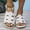 White, variant on Miluxas Wedge Sandals Women Summer: Comfortable Open Toe Dressy Platform Sandal Shoes White 9.5(43)