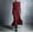 c01Red, variant on Women's Long Sleeve Maxi Dress Formal Solid Color Slim Fit Knot Decoration Dress Round Neck Elegant Cocktail Party Dresses Purple L