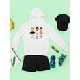 thumbnail image 3 of Japanese Emoji Icons - Cute Cultural Set Graphic Youth's Hoodie, 3 of 4