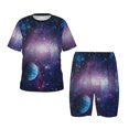 thumbnail image 1 of Balery Planets Stars And Galaxies1 Conjunto de Pijama Infantil de Manga Corta con Estampado – Ropa de Dormir de Algodón Suave-Small, 1 of 6