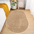 thumbnail image 5 of Isvgxsz Fluffy Bedroom Rug 15.7x31.5in, Shaggy Area Rug for Bedroom Bedside, Soft Oval Throw Rugs Carpet for Living Room Kids Girls Home Decor, 5 of 8
