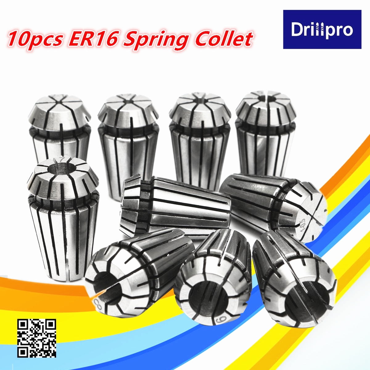 ER11 ER16 ER20 Precision Spring Collet Set CNC Milling Lathe Tool Workholding 