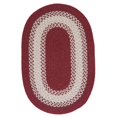 thumbnail image 1 of Colonial Mills NG79R096X120 8 x 10 ft. North Ridge Wool-Blend Braided Rug, Berry, 1 of 1