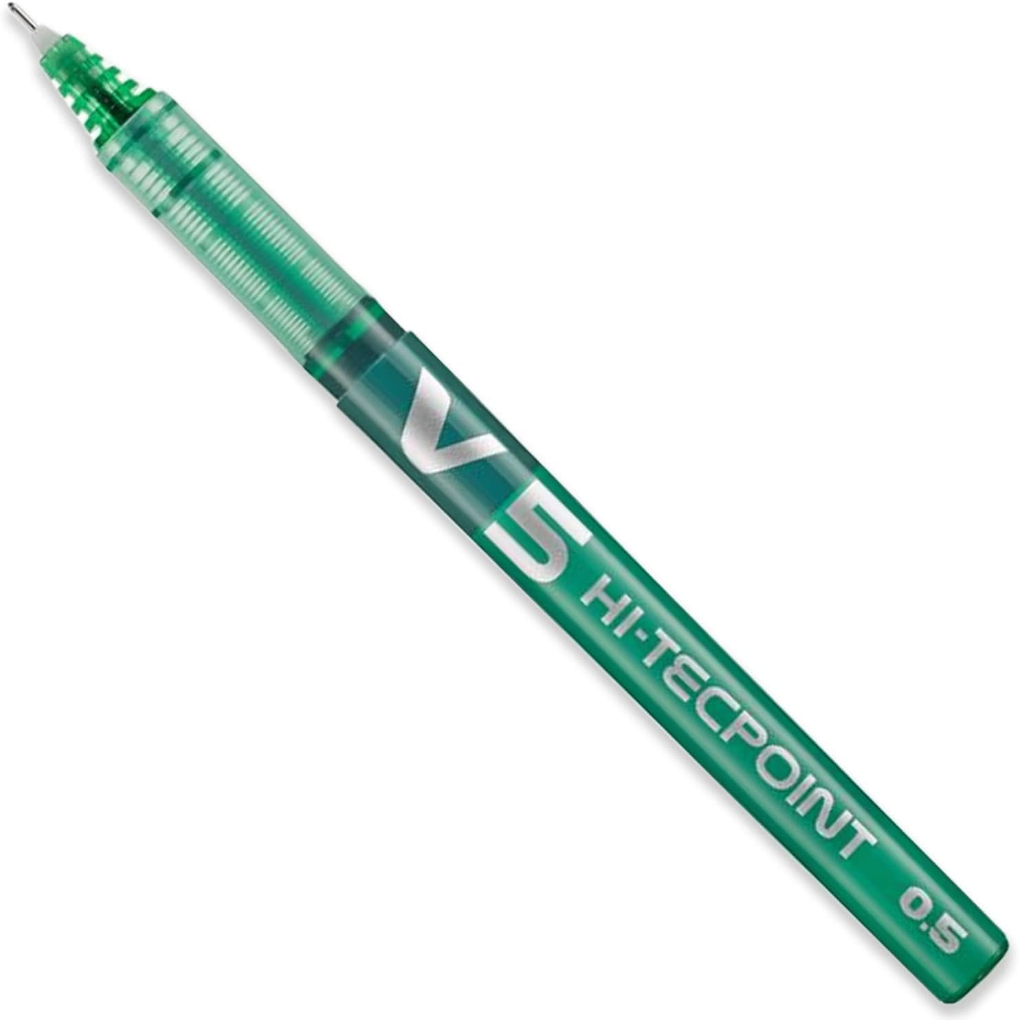 Pilot V5 Hi-Tecpoint Rollerball Pen - Fine 0.5mm Nib - 1 of Each Color - Pack of 7