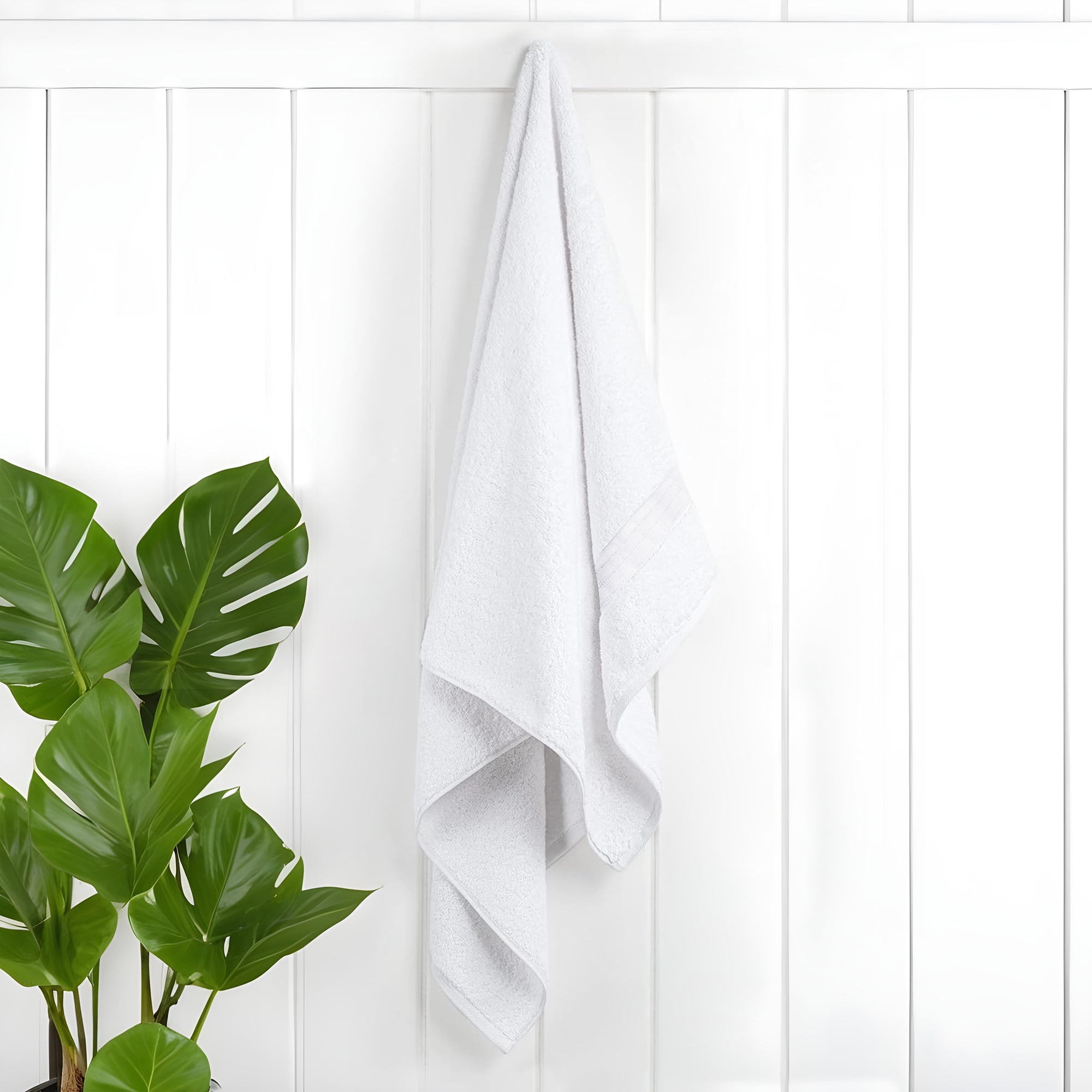 Bliss Casa 4 Pack 100% Cotton Bath Towels - Ultra Soft & Highly Absorbent Thick Bathroom Towel Set (27 X 54 Inch) Heavy GSM - Durable, Luxurious, Quick-Dry & Long-Lasting Towels for Everyday Use