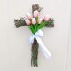 thumbnail image 3 of Decoraciones de Pascua, adornos de Pascua, regalos de Pascua, corona de Pascua, tulipanes artificiales, decoración para colgar en la puerta, novedades de primavera/verano, colgador de puerta de plásti, 3 of 4