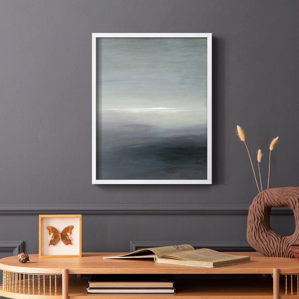 Windy Moor II Framed Print - Solid Wood in Single Picture Frame Solid Wood 2 Framed Print