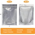 thumbnail image 5 of Wisesorb 1 QUART 90pcs Smell Proof Bags with Clear Window, 7"x10" Resealable Mylar Bags for Food Storage, Leak Proof Ziplock Stand Up Weed Bags Small Jewelry Bags, 5 of 9