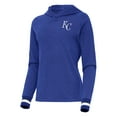 thumbnail image 2 of Women's Antigua Heather Royal Kansas City Royals Trek Pullover Hoodie, 2 of 3