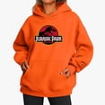 thumbnail image 4 of Sudadera con capucha informal de moda para mujer con estampado de dinosaurios de JURASSIC PARK, sudadera cálida de lana para mujer, sudadera con capucha transpirable para niña AAA, 4 of 5