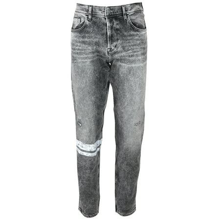 Hudson Mens Sartor Relaxed Skinny Graphic Ripped Jeans M795DOE