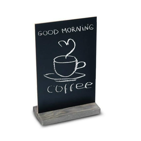 

Ruibeauty Hand Held Table Menu Blackboard Specials Single-sided Chalkboard Display Wood