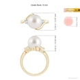 thumbnail image 5 of ANGARA Classic South Sea Cultured Pearl Bypass Ring in 14K Yellow Gold for Women | June Birthstone, Birthday, Anniversary, Jewelry Gift for Women | Pearl Ring, 5 of 8