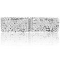 thumbnail image 3 of Mightlink Womens Cool Punk Sparkling Sequins Elastic Stretch Wide Waistband Waist Belt, 3 of 3