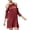 Wine, variant on Juniors' Cold-Shoulder Shift Dress Wine XS