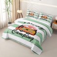 thumbnail image 3 of Erosebridal Vintage Orange RV Car Quilt Full for Boys Girls, Green Forest Scenery Full Bedspread Sets, 3-Piece, 3 of 7