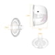 thumbnail image 3 of Sacaleches YOUHA YH-7006 Extractor de leche eléctrico portátil con manos libres Extractor de leche invisible silencioso 3 modos 9 niveles de succión 150 ml Gran capacidad con bolsa de transporte de br YOUHA Sacaleches, 3 of 7