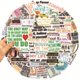 thumbnail image 4 of Pegatinas de vinilo, 50 unidades por lote, con frases de emprendedores, diseño de graf, impermeables, 4 of 4