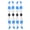 Blue, White, variant on YAHHU Colorful Propeller Drone Quick Release Blade Props for Mavic Air 2 and Air 2S Accessories Replacement Blades, Durable PC Material, Lightweight Aerodynamic Design, 7.2 inches, Red and White