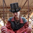 thumbnail image 6 of Jiibva Unisex Steampunk Top Hat Halloween clothing Hat Vintage Accessories For Themed Parties Party Gathering, 6 of 7