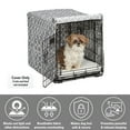 thumbnail image 4 of Midwest Homes for Pets Dog Crate Cover, Privacy, Gray Geometric Pattern,  24", 4 of 8