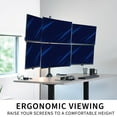 thumbnail image 3 of VIVO Telescoping Extra Tall Hex Ultrawide 27" to 38" Monitor Desk Mount, 3 of 8