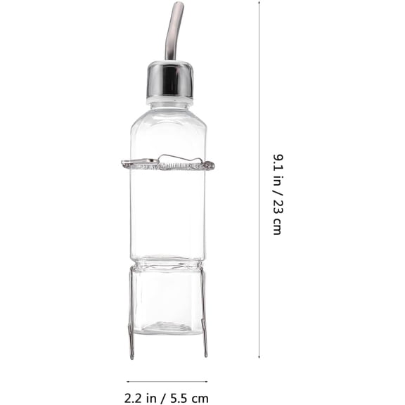 2Pcs 350ml Guinea Pig Water Bottle No Drip Bunny Dispenser for Cage Hamster Drinking Feeder Rodent Chinchilla Pet Supply