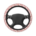 thumbnail image 3 of Daiia Floral Strawberr Steering Wheel Cover Auto Steering Wheel Covers Breathable Anti-Slip Steering Wheels Car Interior Decor Accessories for Men Women Universal 15 Inch, 3 of 8
