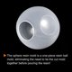 thumbnail image 4 of Esfera Silicona Resina Molde 3.9" Transparente 3D Sin Costuras Redondo Bola Molde para Joyería, Jabón, Velas Fabricación, 4 of 5