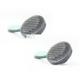 thumbnail image 1 of Oleegame 2PC Cleaning Brush PAKEWAY Pet Cat Brush Massage Tools Multi-function Non-slip Grip Handle Comb Gray, 1 of 2