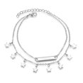 thumbnail image 1 of Tobillera con colgante de pentagrama TUNC joyería de moda europea y americana plata 2 uds, 1 of 3