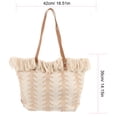 thumbnail image 2 of AURARMLET Tote Bag Beige Con Para Mujer Gran Capacidad Duradera Y, 2 of 5