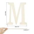 thumbnail image 2 of 15 Inch Wooden Letter,Large Blank Unfinished Wooden Alphabet Letters for Crafts, DIY Projects, Birthday, Party(Letter M), 2 of 7