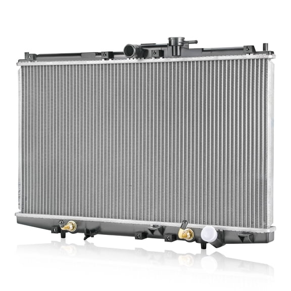 KT 2148 Compact 1-Row Aluminum Radiator, Silvery, Front-Fit Design for Efficient Cooling