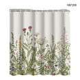thumbnail image 2 of Cortina de ducha, cortinas decorativas de baño con flores y hojas de acuarela, tela a prueba de moho, pantalla para bañera, decoración para el Juegos de accesorios de baño flores y plantas 180*200 Bearachild HA071403-12, 2 of 6