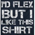 thumbnail image 2 of Flex But Like This Funny Gym Exercise Men Big & Tall Graphic Hoodie Brisco Brands 3X, 2 of 6