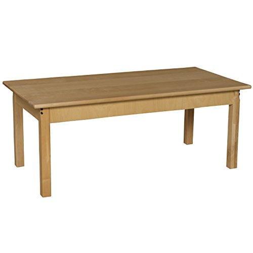 Wood Designs 84824 24" x 48" Rectangle Hardwood Table with 24" Legs, 25" Height, 24" Width, 48" Length