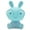 Color:Blue, variant on LED USB Cartoon Wearing Glasses Cute Cute Rabbit Decoration Bedroom Night Lamp Table Lamp Toddler Girl Baby Lamp