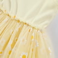 thumbnail image 5 of IDOPIP Baby Girls Daisy Flower Tutu Dress Spaghetti Straps Layered Tulle Sundress 2-3 Years Yellow, 5 of 8