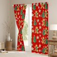 thumbnail image 3 of Manfei Kawaii Gingerbread Man Black Out Curtains,Green Christmas Tree Curtains Pack of 2 (42x63 Each),Red Brown Green Bedroom Curtains For Girls Kids,Breathable Home Decor, 3 of 6
