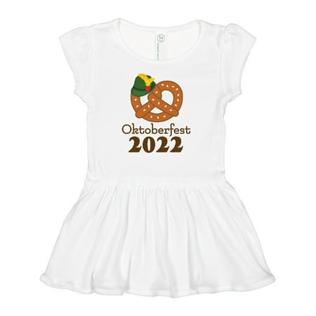 

Inktastic Oktoberfest 2022 Pretzel Gift Baby Girl Dress