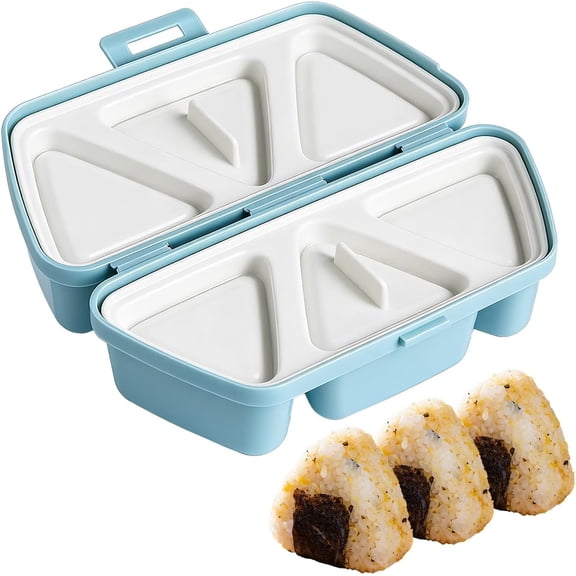 6 in 1 Onigiri Mold, 2026 New Triangle Rice Ball Molds, Seaweed Onigiri Press Sushi Mold Multifunctional Rice Container for Making and Storing Sushi