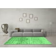 thumbnail image 3 of Ahgly Company Indoor Square Abstract Emerald Green Modern Area Rugs, 4' Square, 3 of 4