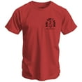 thumbnail image 2 of Combat Iron Bend Don't Break Barbell Skull Men's T-Shirt 2Xl / Red, 2 of 2