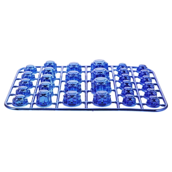 LULULION Protective Bolt Caps Motorcycle Engine Bolts ABS Blue 1 Set